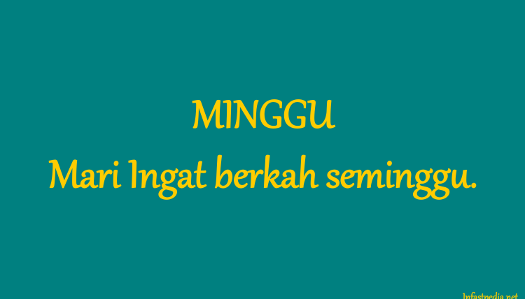 Ucapan selamat hari minggu