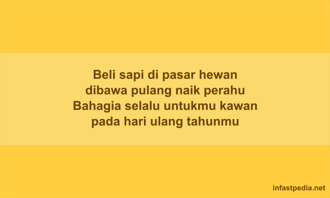 75+ Pantun Ulang Tahun, Lucu, Unik Dan Bermakna