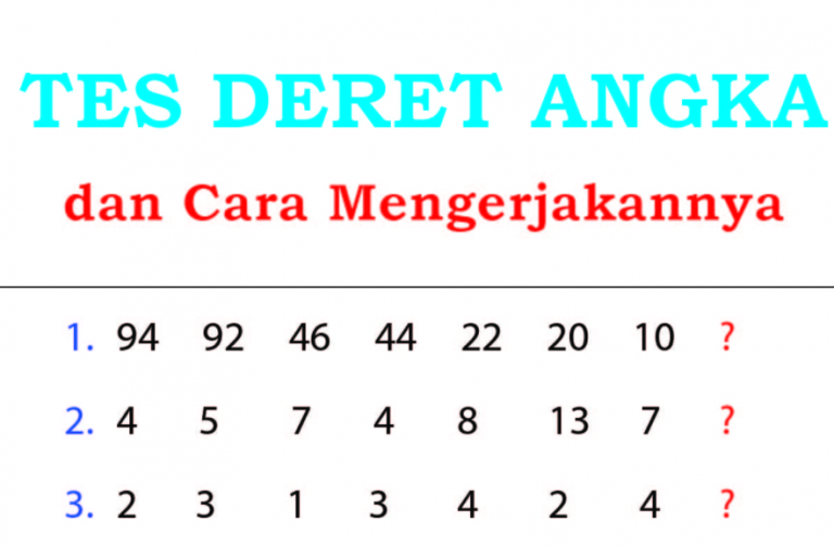 25+ Contoh Soal Deret Angka Dan Jawabannya Pdf